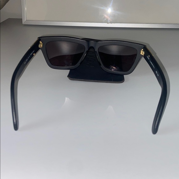 Police Matte Black Aviator Sunglasses Eastern States gold logo etching unisex - Picture 7 of 10